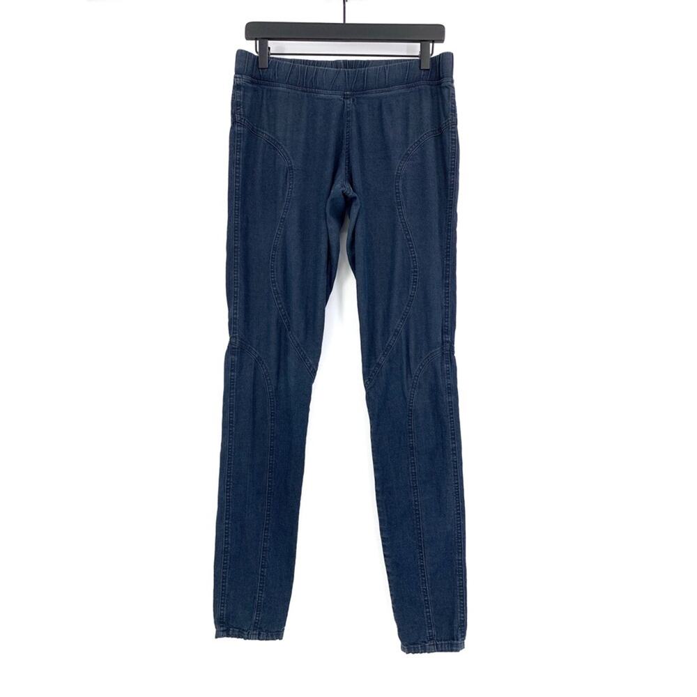 PRARIE UNDERGROUND Chambray Cigarette Leggings Dark Blue XS